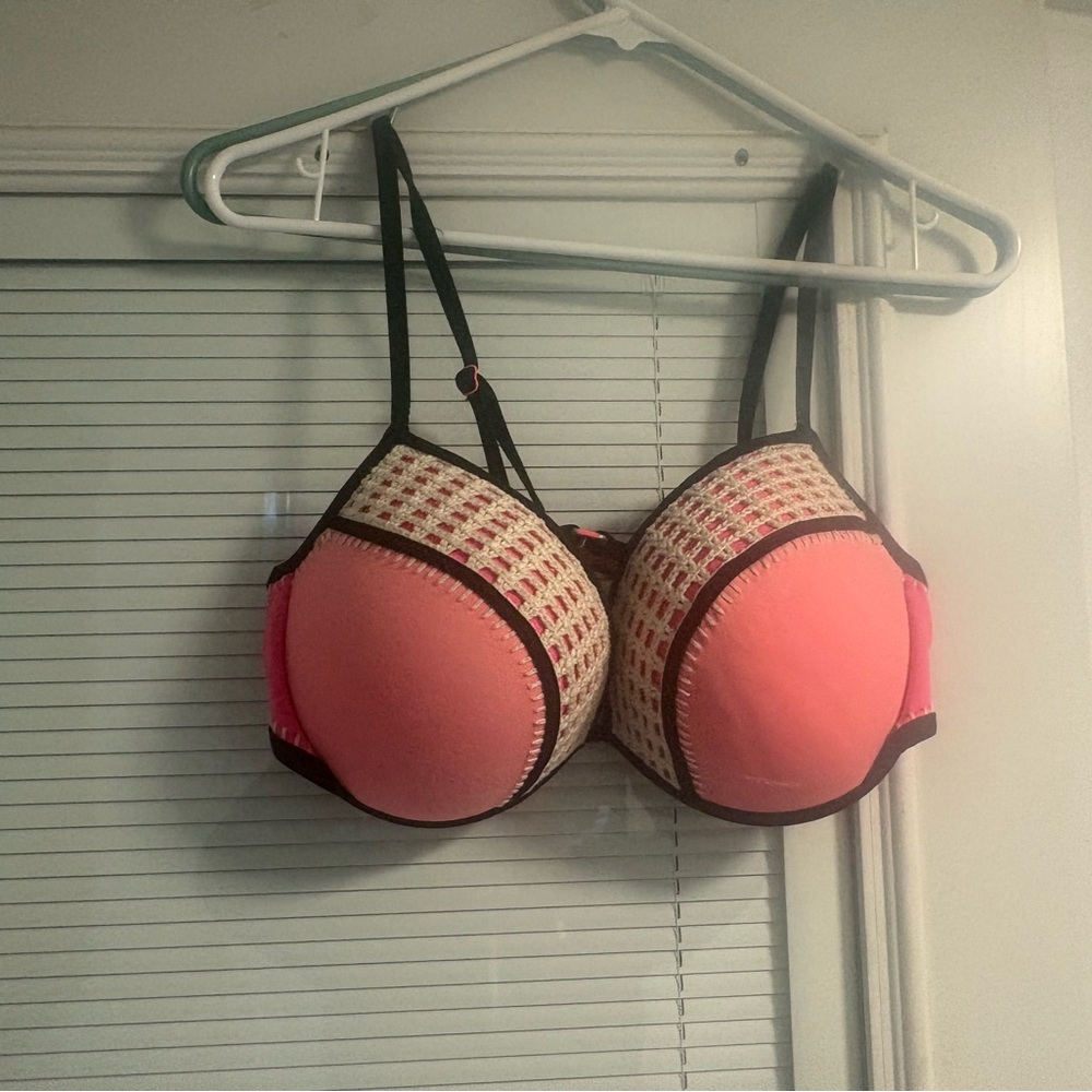 Victoria's Secret Pink and Black bikini top